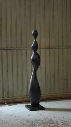Still Stand No10: Sculptural Wood Elegance, Tall Totem by NONO