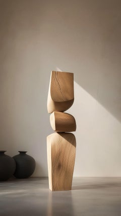 Still Stand No135 Escultura moderna orgánica de madera maciza tallada