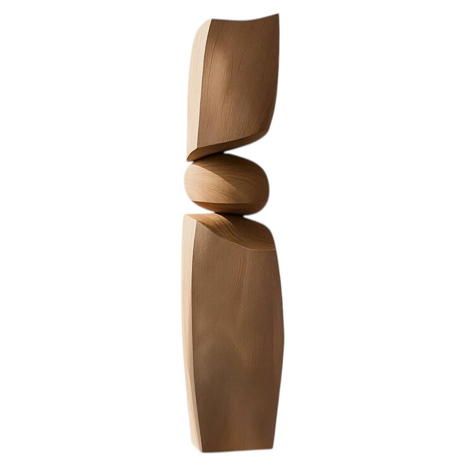 Still Stand No137 Elegant Abstract Form in Natural Light Wood