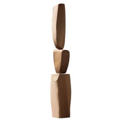 Still Stand No149 Modern Abstract Standing Sculpture in Oak Wood