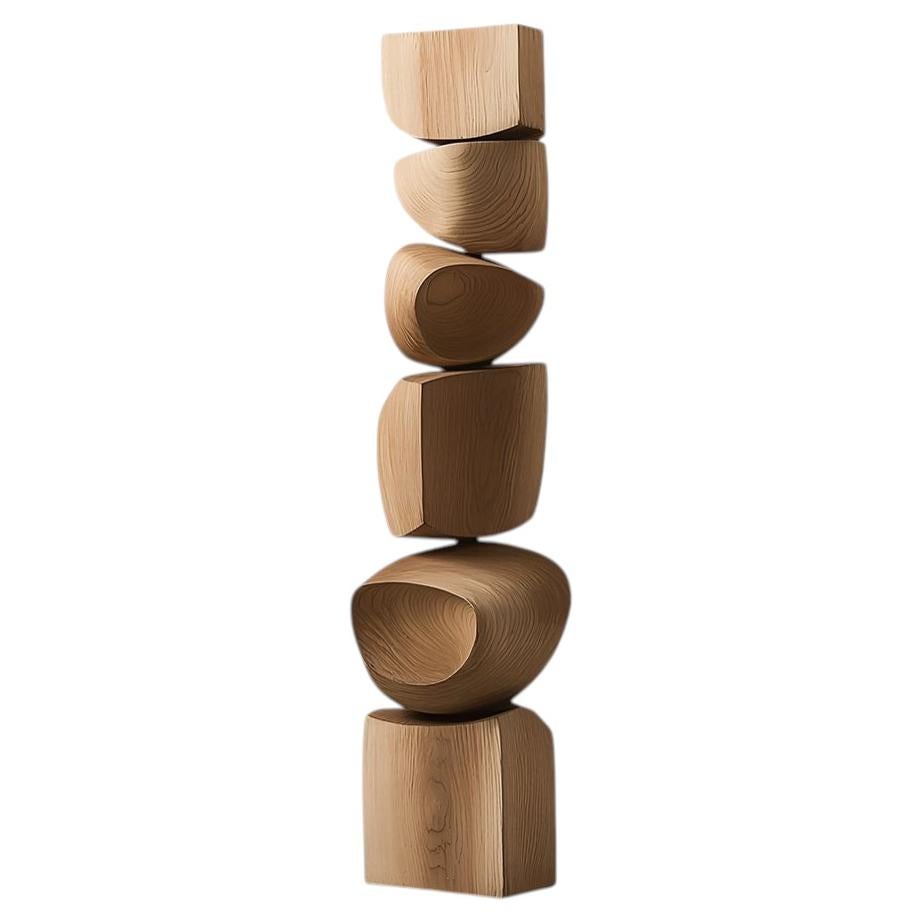 Still Stand No151 Organic Carved Sculpture in Natural Solid Wood