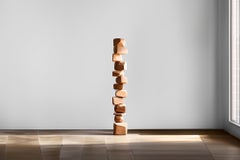 Still Stand No52: Modern Abstract Wooden Sculpture by NONO, Escalona Design