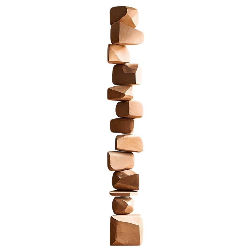 Still Stand No52: Escultura abstracta moderna de madera de NONO, Escalona Design