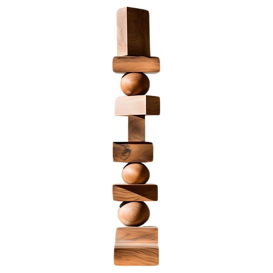 Still Stand No62: Organic Walnut Sculpture by NONO, Modern Escalona Design For Sale