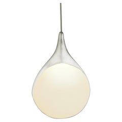 Stillabunt Ceramic Pendant Light, Silver, 12.25 in