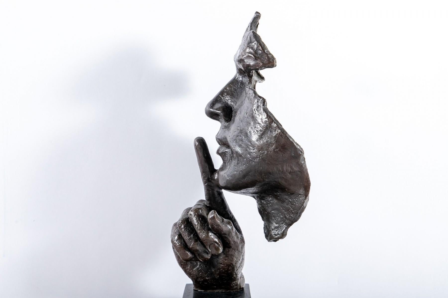 Stillness Speaks Bronzeskulptur nach Salvador Dali (Ende des 20. Jahrhunderts) im Angebot