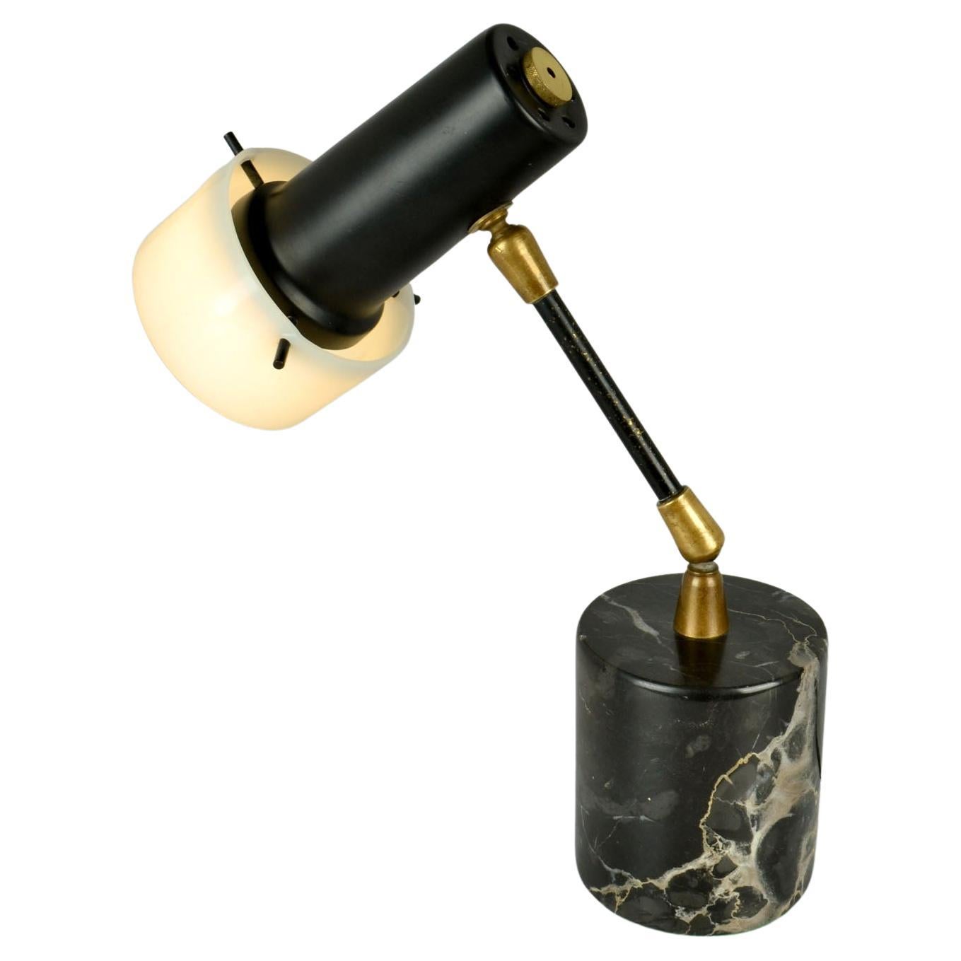 Stillux Table Lamp on Black Marble Base