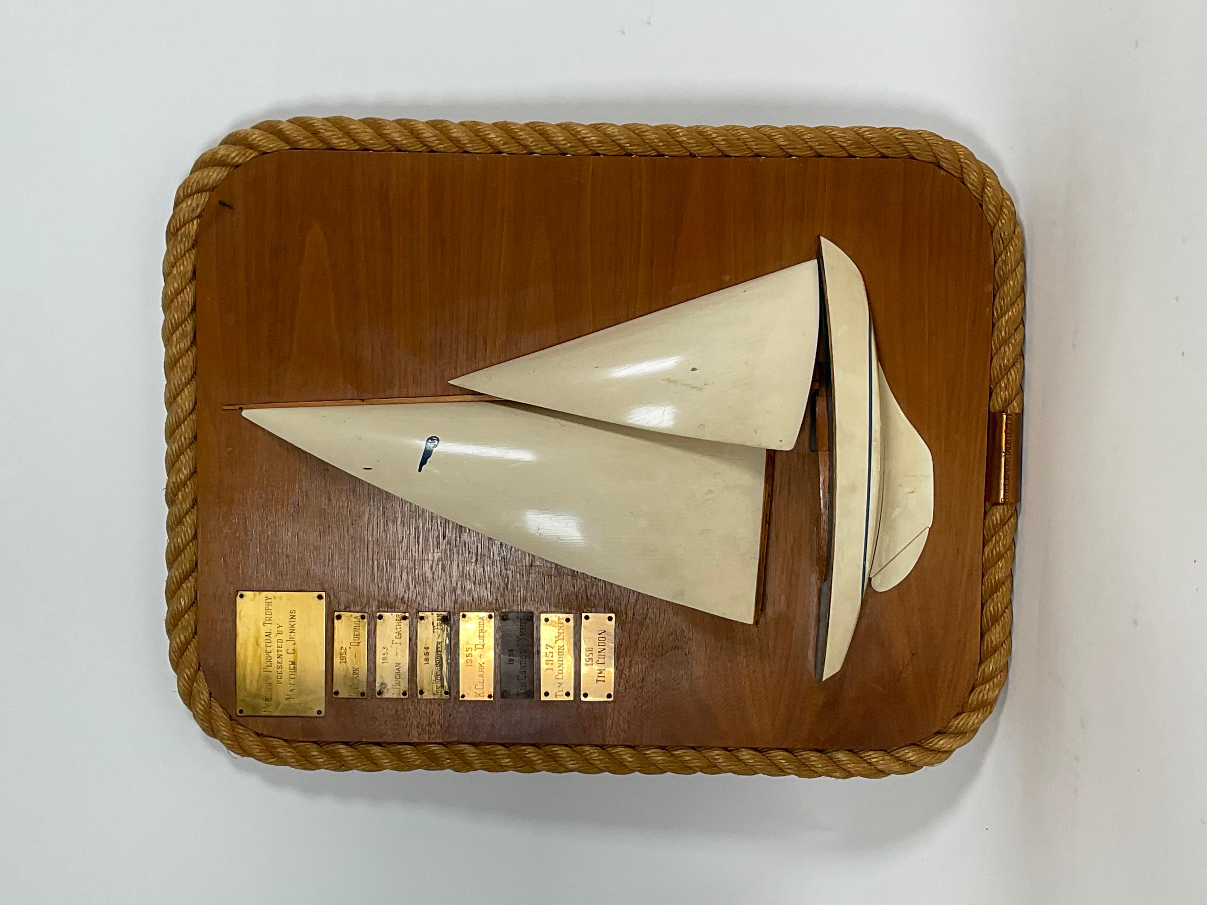 Trophée du Stillwater Yacht Club Bon état - En vente à Norwell, MA