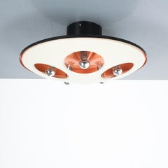 Stilnovo 1243 Ceiling Lamp or Semi Flush Mount, Italy, 1960