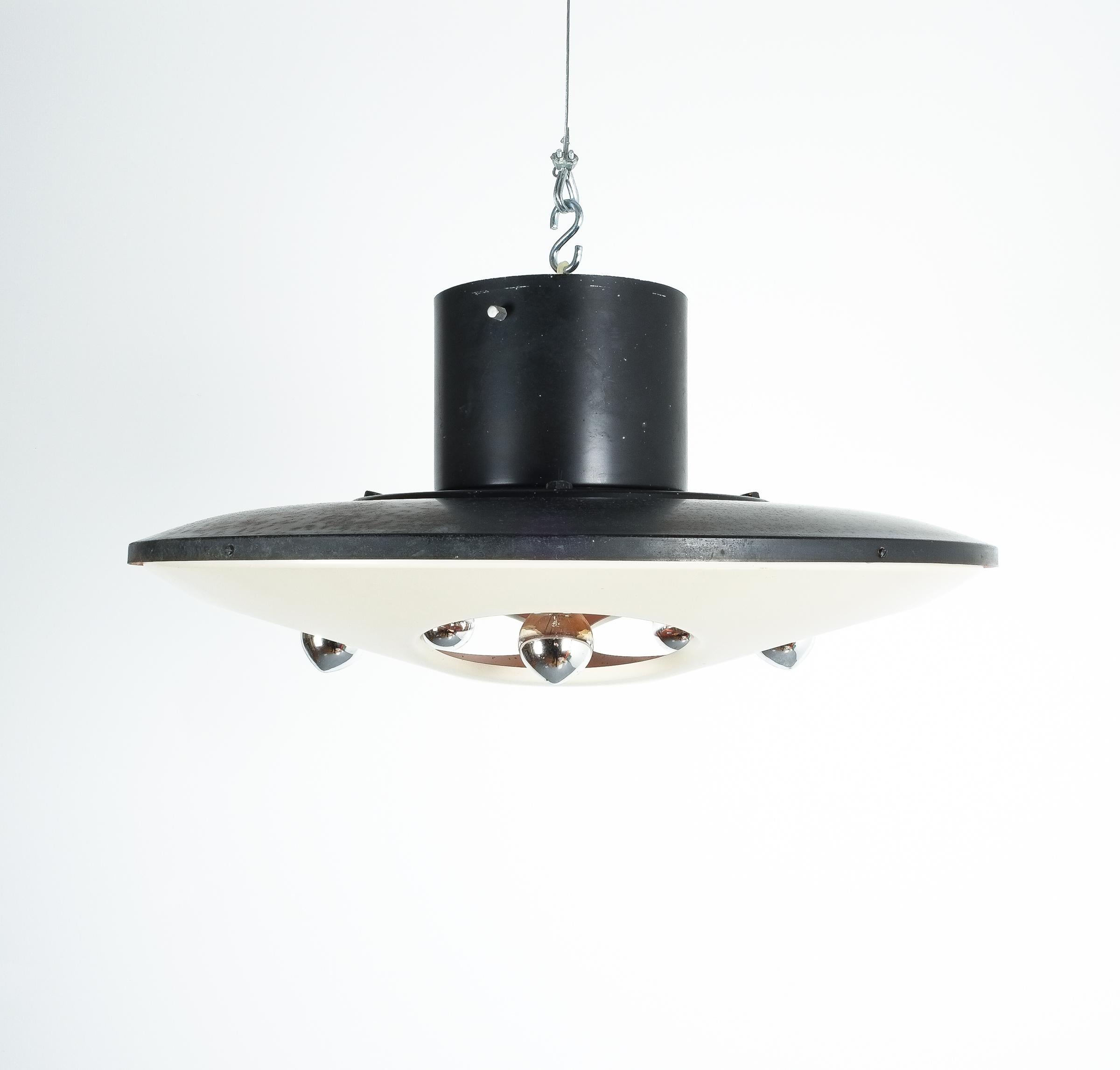 Stilnovo 1243 Ceiling Lamp or Semi Flush Mount, Italy, 1960 1