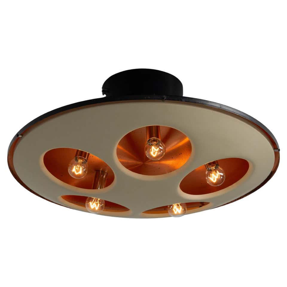 Copper Flush Mount Lighting | 1stdibs | copper flush mount ceiling ...