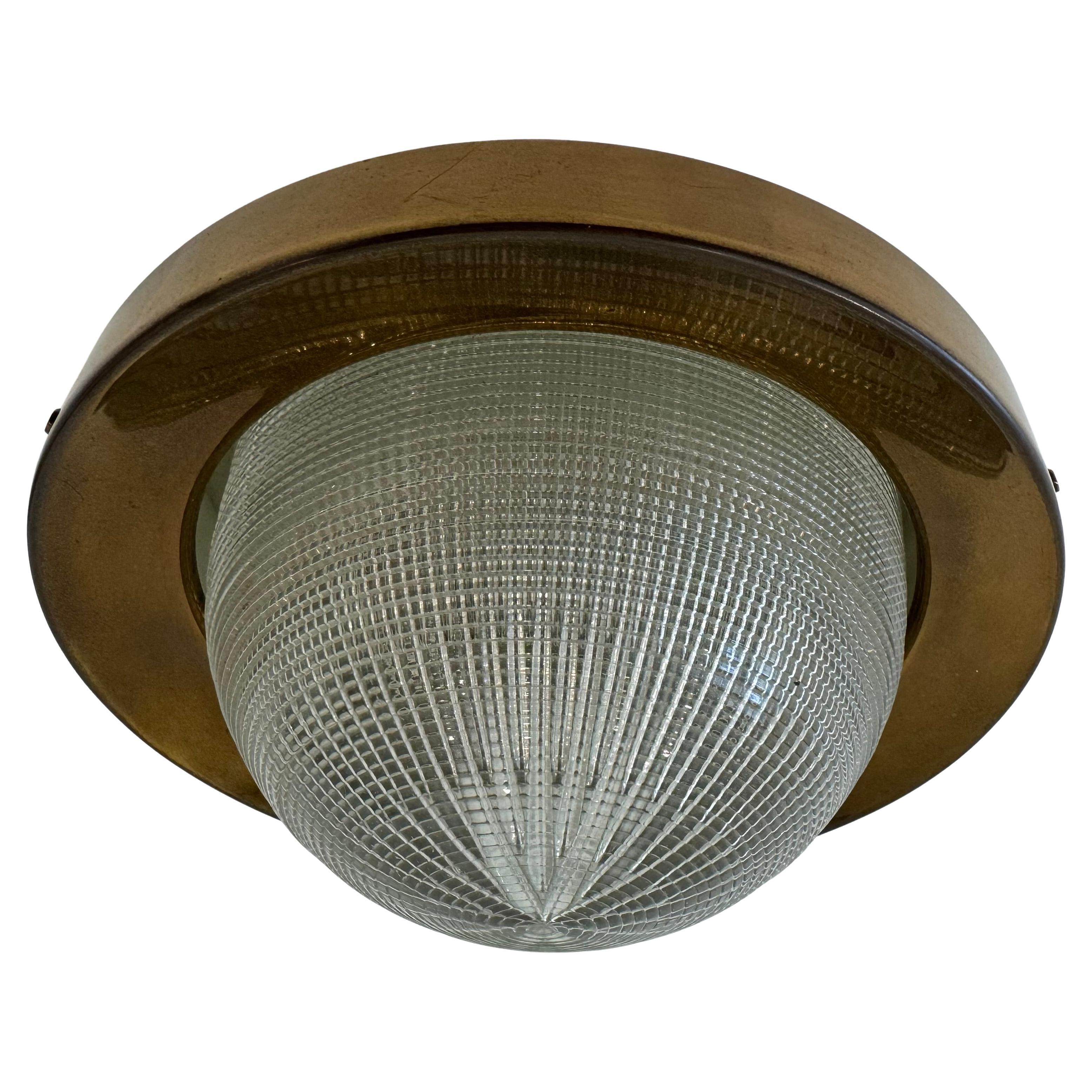 Stilnovo 1960s Italian Mid Century Flush Ceiling Lamp