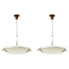 Coppia di luci a sospensione Stilnovo 1960 Modello 1140