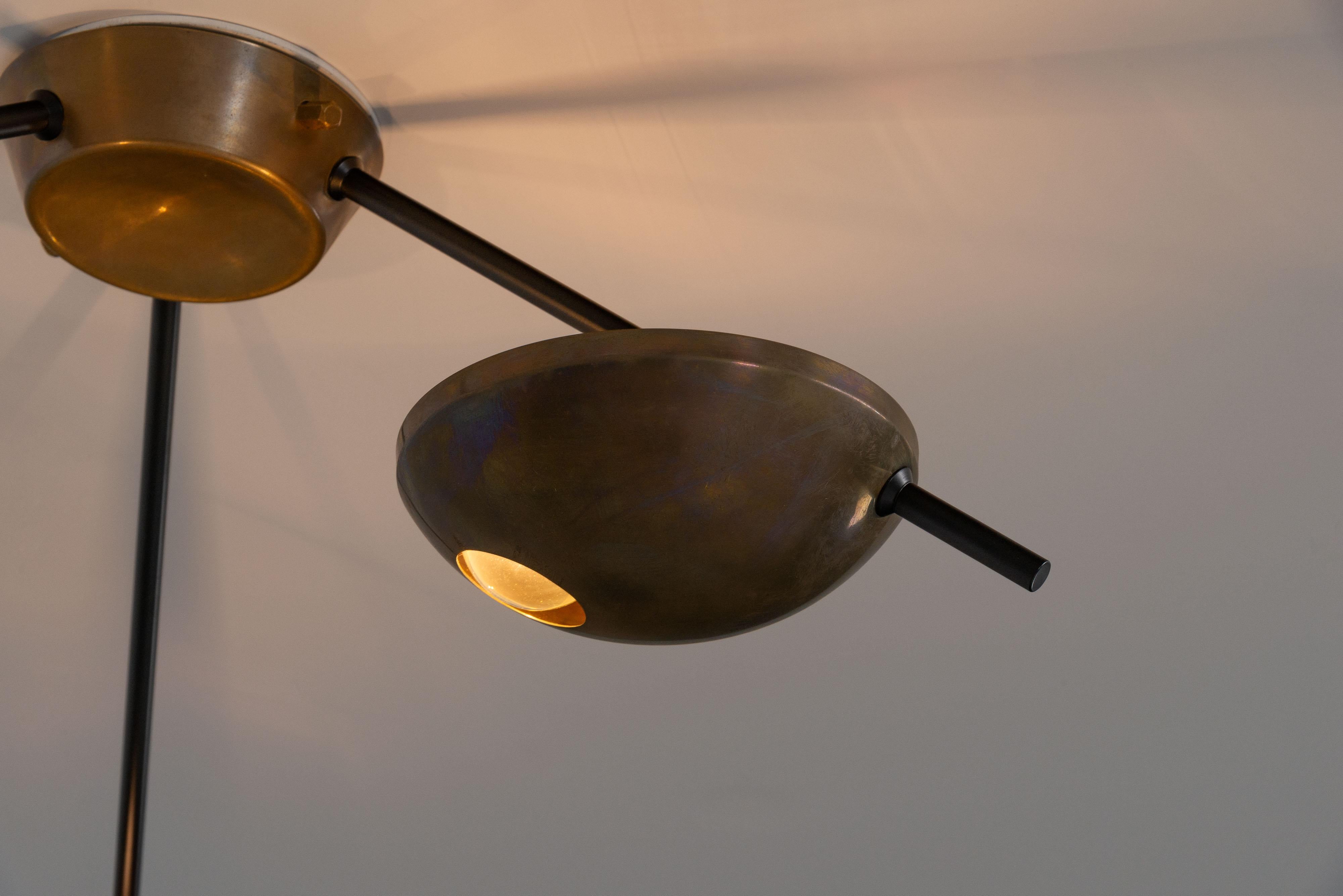 Italian Stilnovo 2055/3 ceiling lamp by Bruno Gatta Italy 1950 For Sale