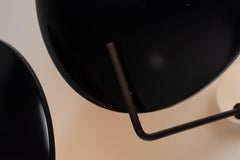 Stilnovo 232 wall lamps by Bruno Gatta Italy 1954 black