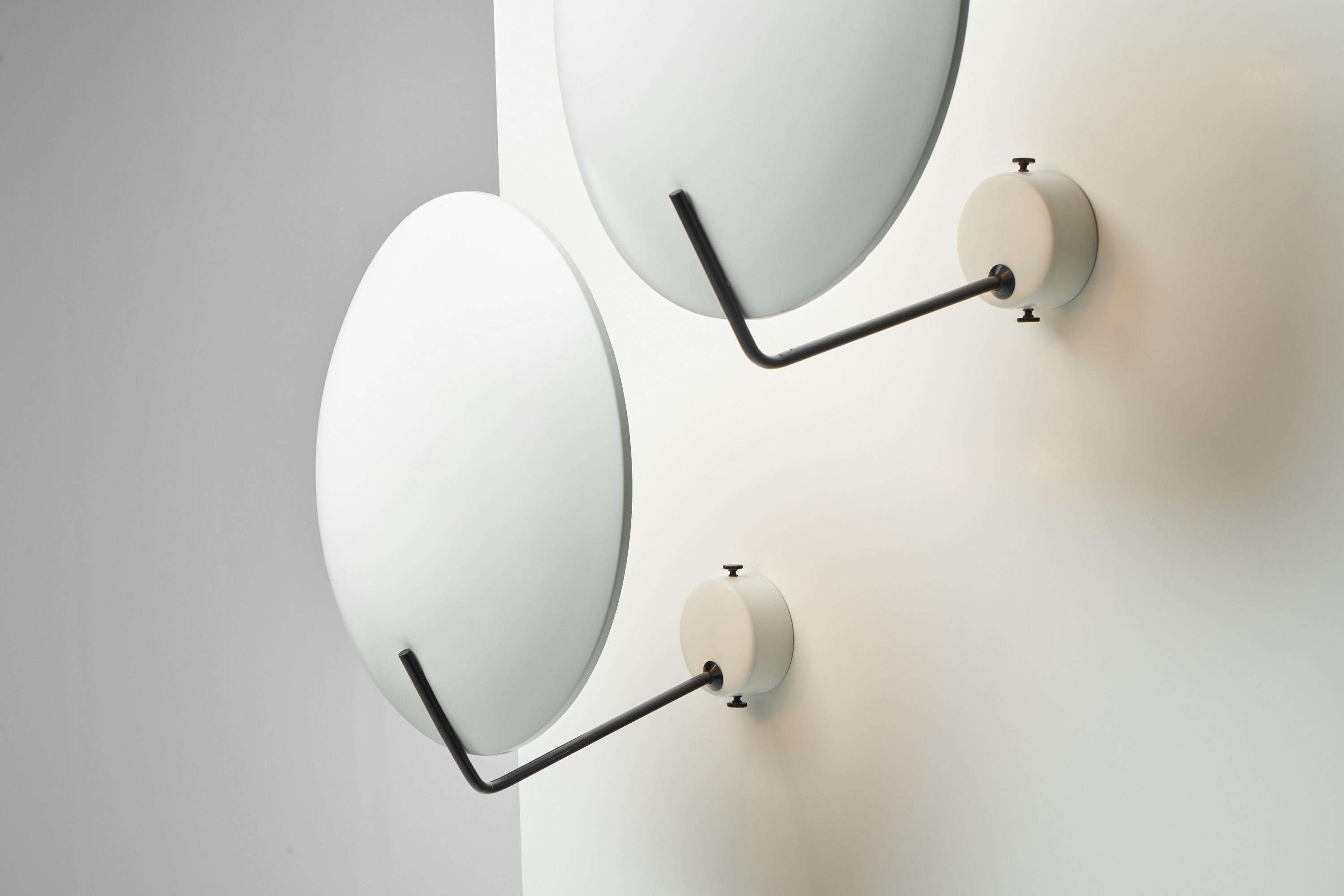 Mid-Century Modern Stilnovo 232 Wall Lamps by Bruno Gatta, Italy, 1954 For Sale