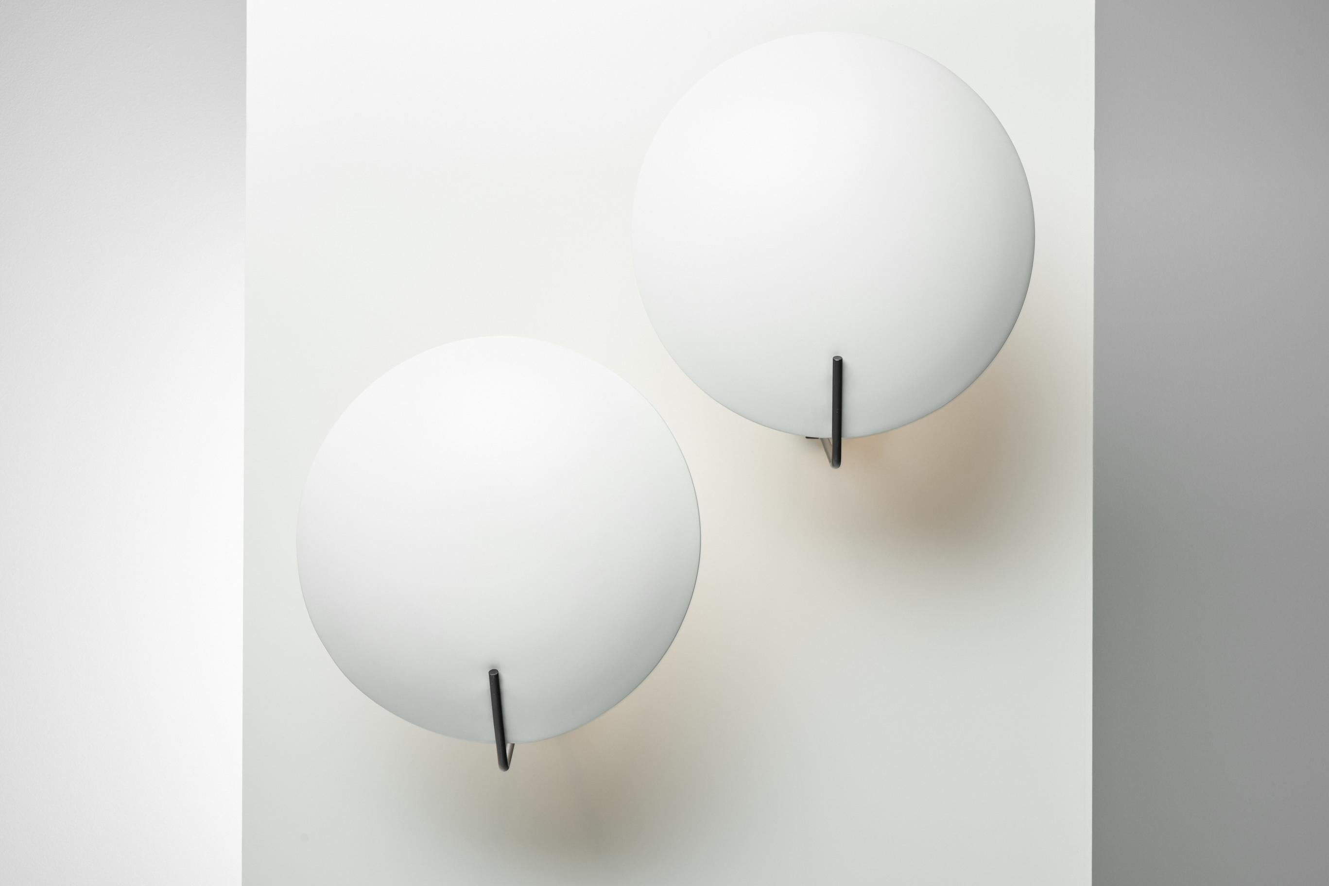 Cold-Painted Stilnovo 232 Wall Lamps by Bruno Gatta, Italy, 1954 For Sale