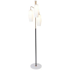 Stilnovo ‘4052’ Model Opaline Floor Lamp