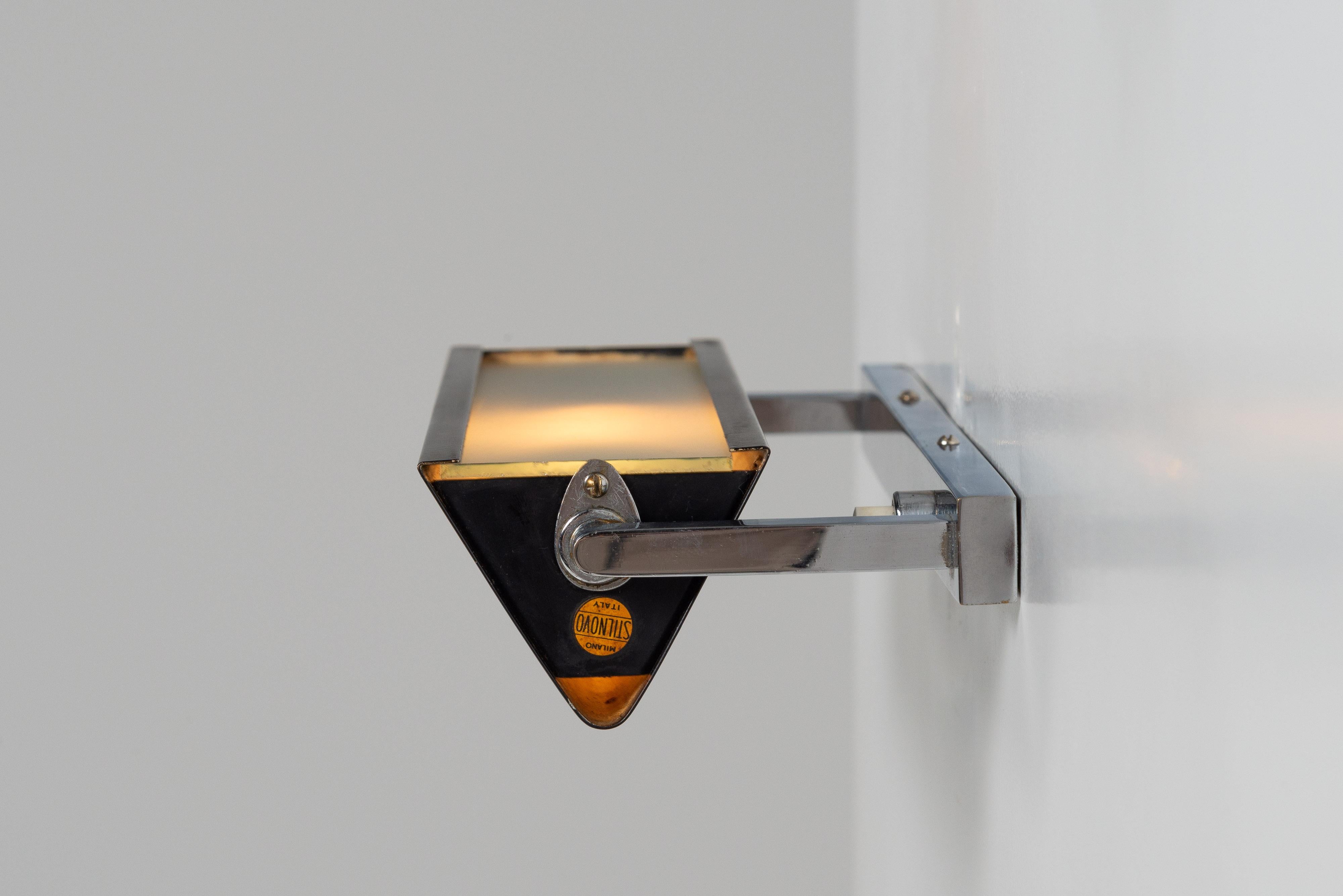 Stilnovo lampes de lit réglables fabriquées en Italie 1960 en vente 1