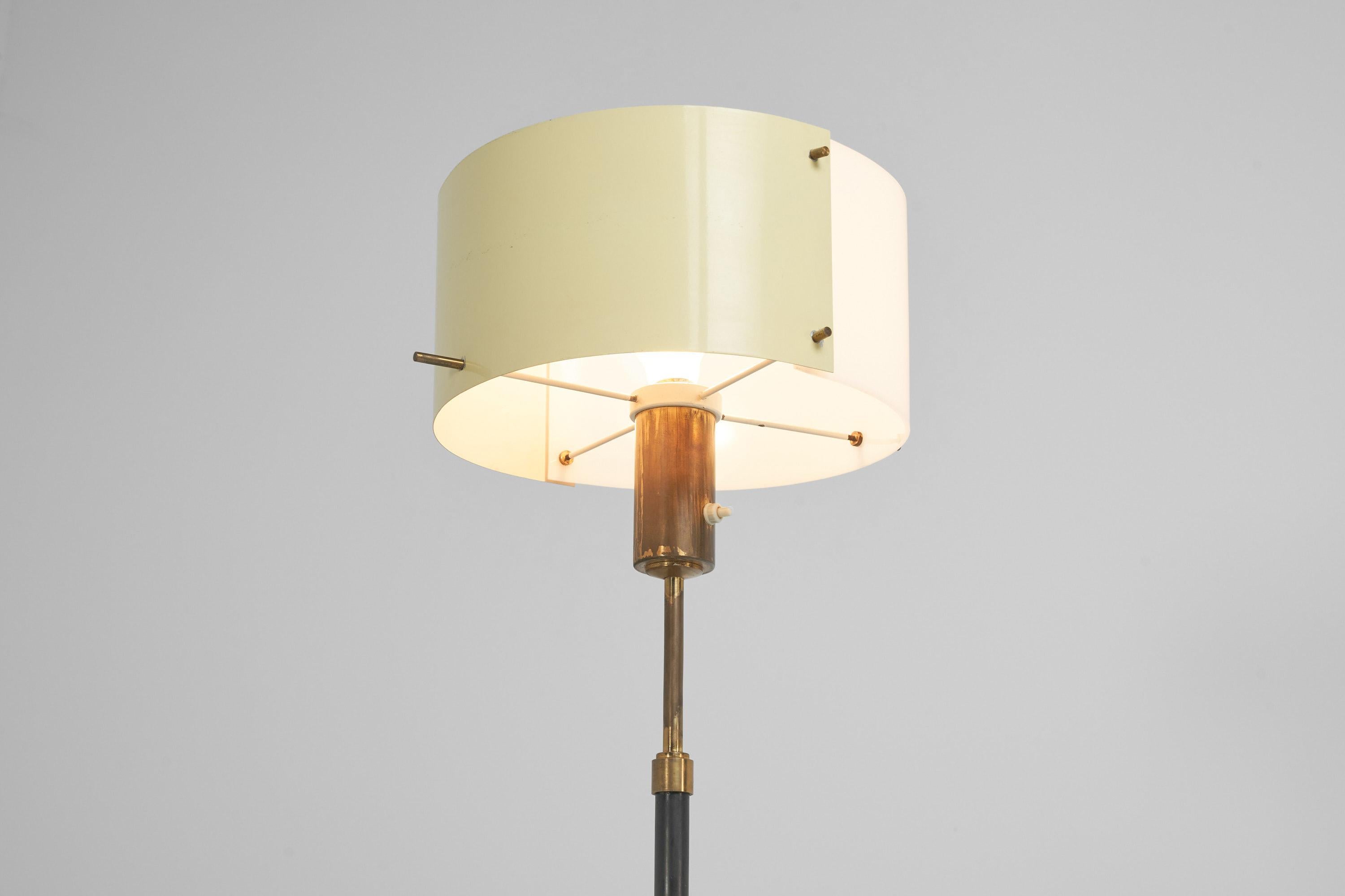 Italian Stilnovo Adjustable Floor Lamp in Perspex, Italy, 1950 For Sale