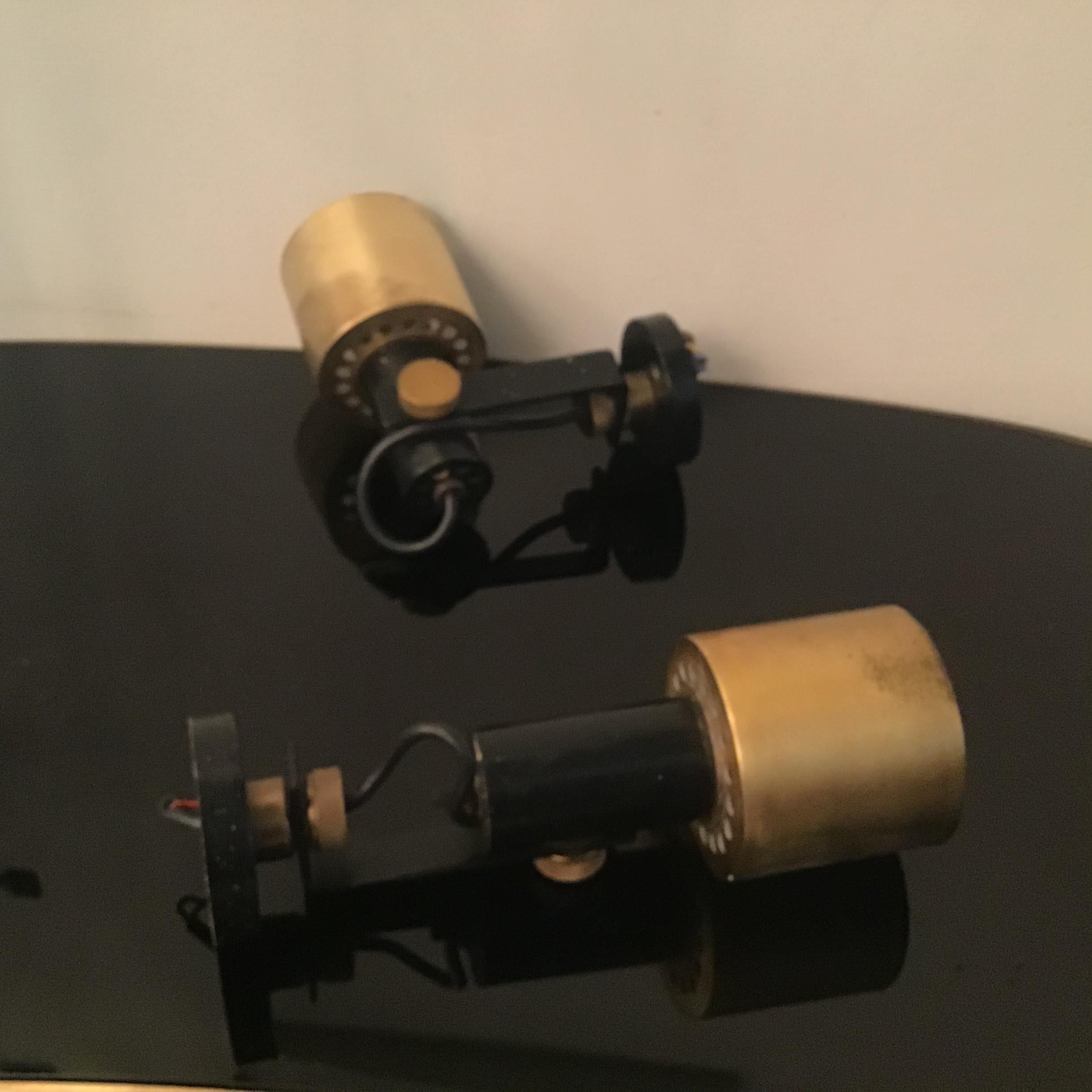 Stilnovo Applique regolabili in metallo e ottone, 1950, Italia in vendita 10