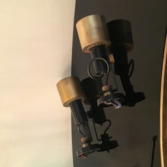 Stilnovo Adjustable Sconces Brass Metal, 1950, Italy