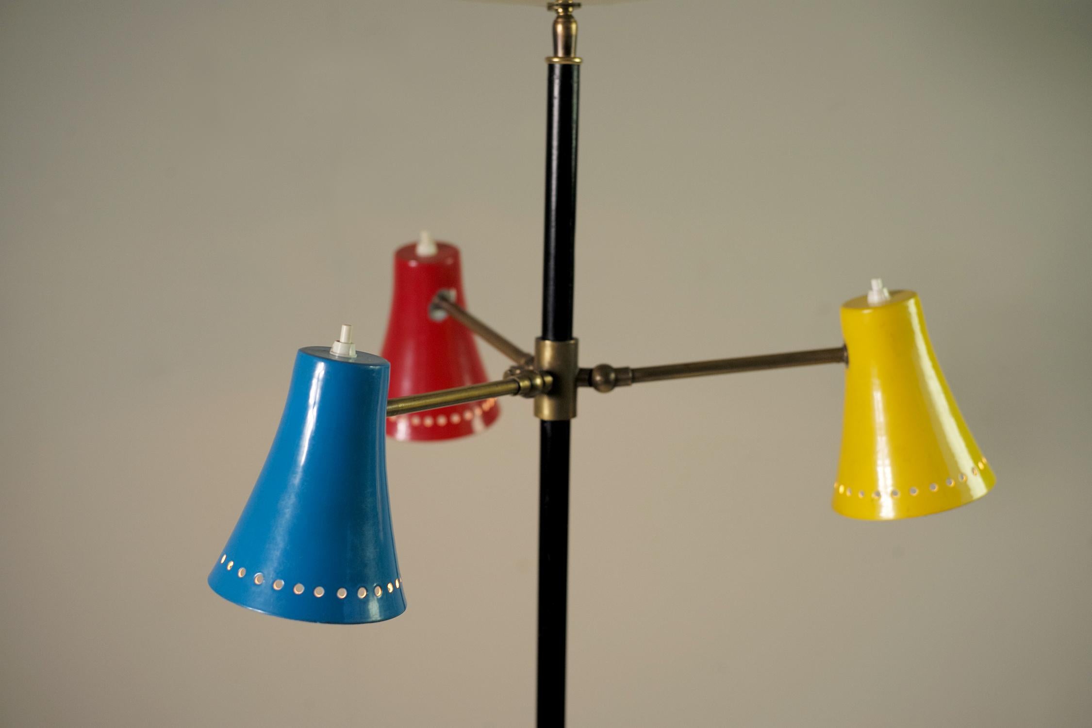 Stilnovo, lampadaire tripode réglable, Italie, 1950 en vente 3