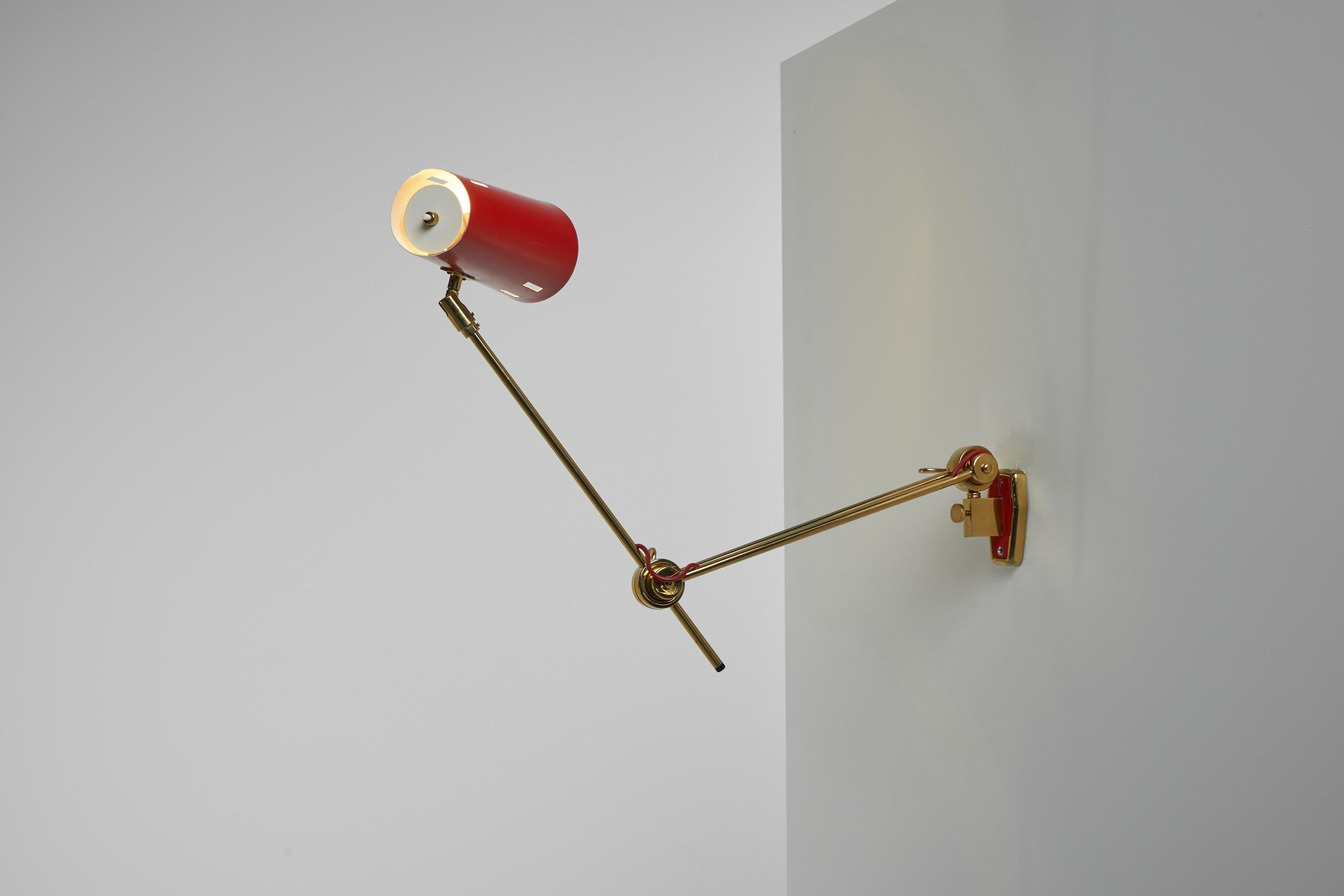 Stilnovo Adjustable Wall Lamp, Italy, 1960 For Sale 2