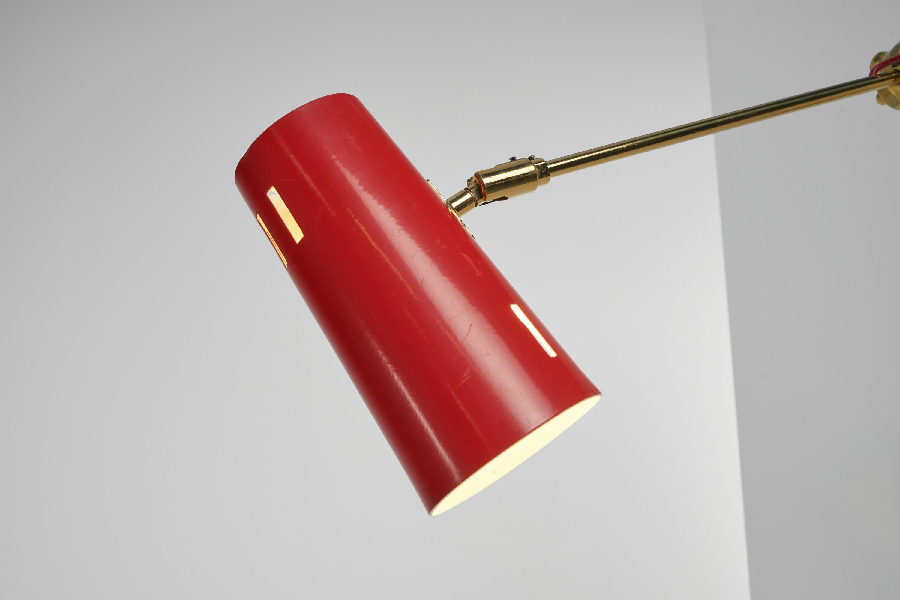Mid-Century Modern Stilnovo Adjustable Wall Lamp, Italy, 1960 For Sale