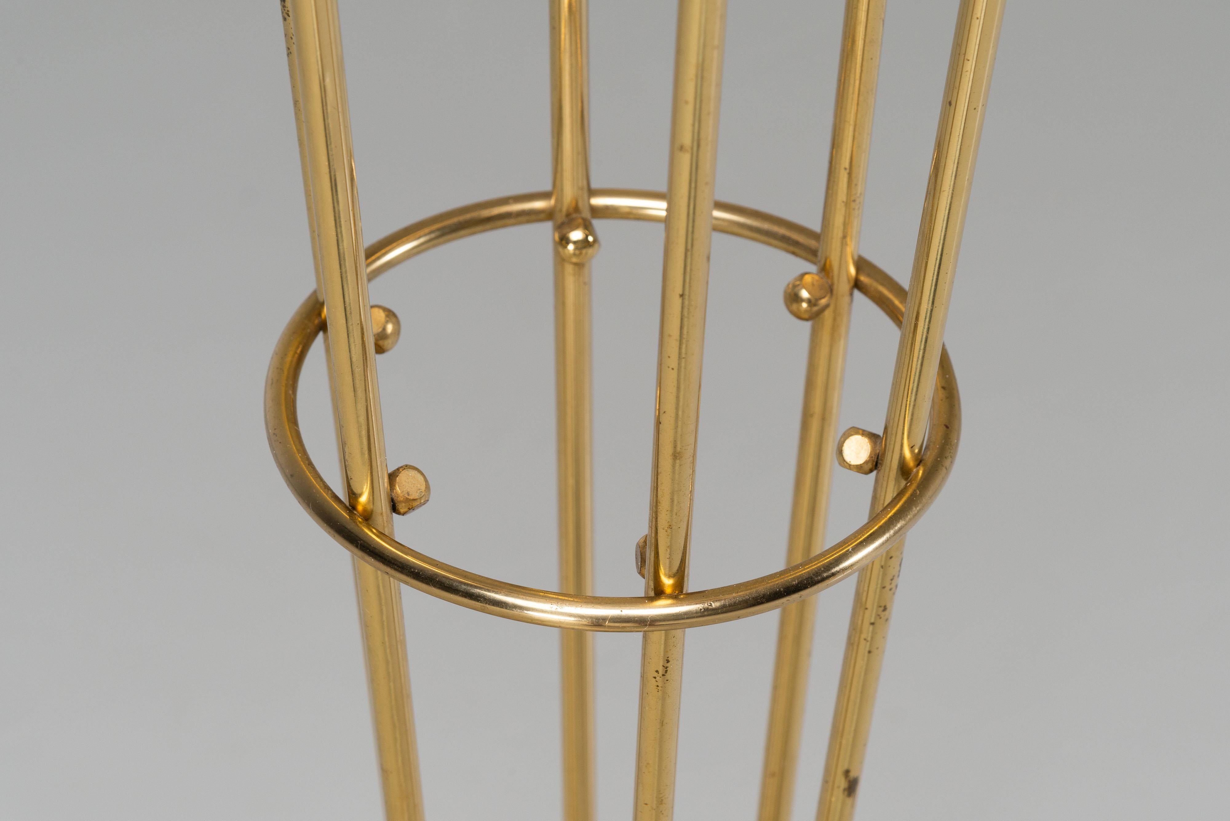 Stilnovo Alberello lampadaire marbre laiton Italie 1960 en vente 6