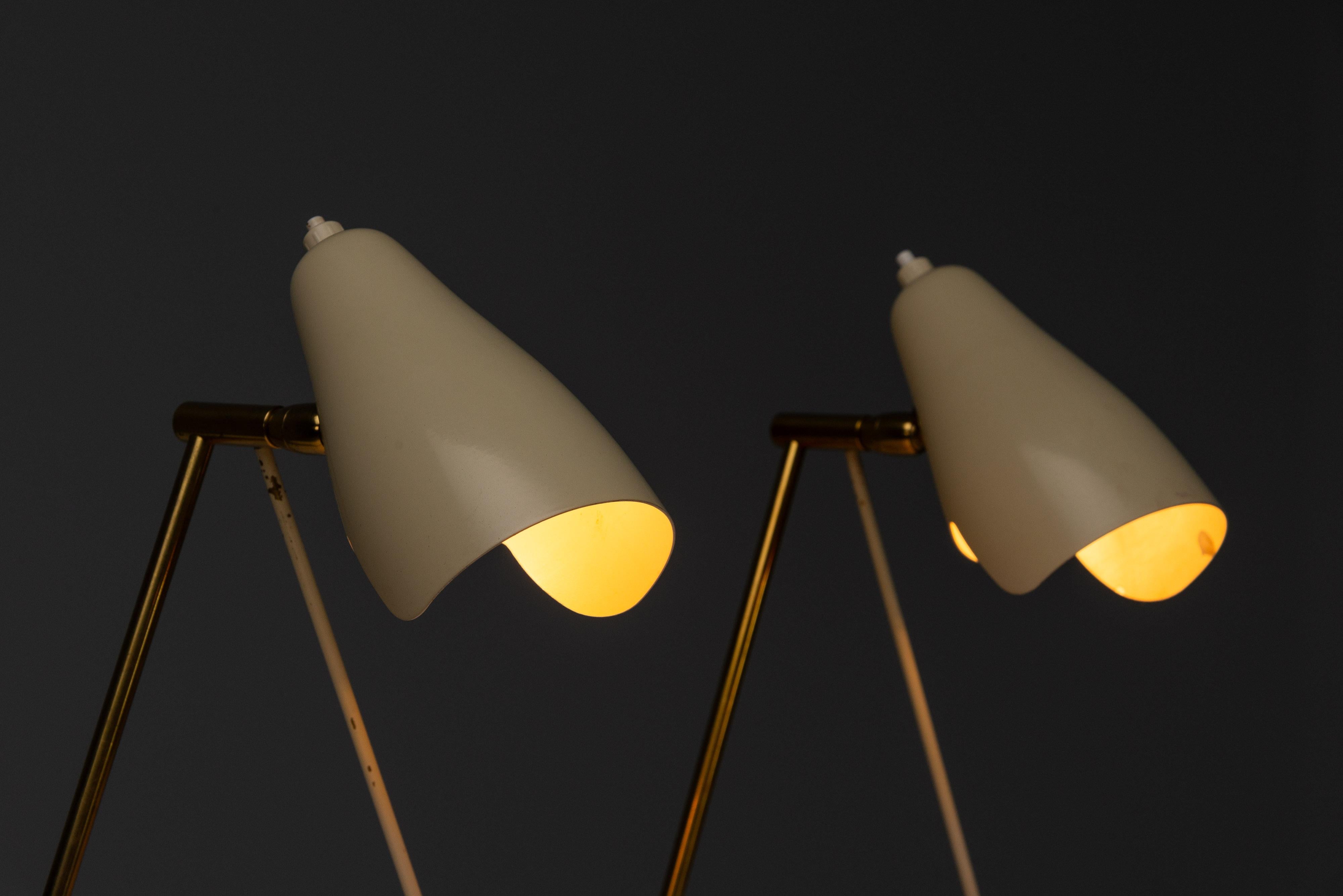 Stilnovo bed lamps made in Italy 1950 For Sale 2