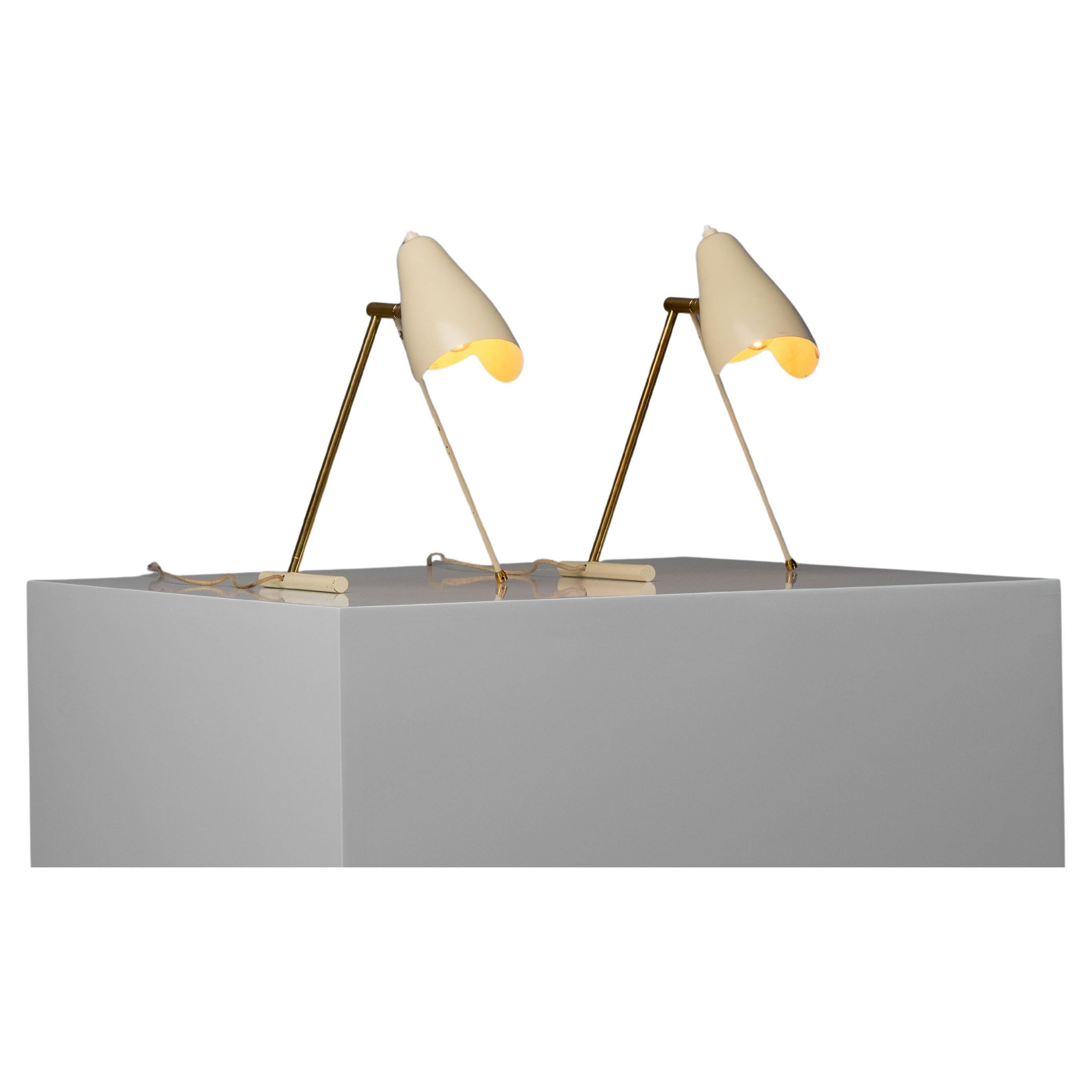 Stilnovo bed lamps made in Italy 1950 For Sale