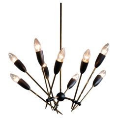 Lustre en laiton Stilnovo