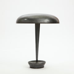 Stilnovo Brass Desk Lamp in Original Dark Patina