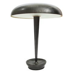 Stilnovo Brass Desk Lamp in Original Dark Patina