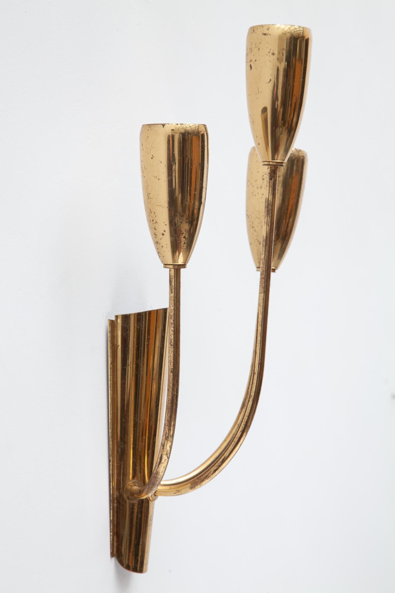 Stilnovo Brass Sputnik Sconces, 1950s 1