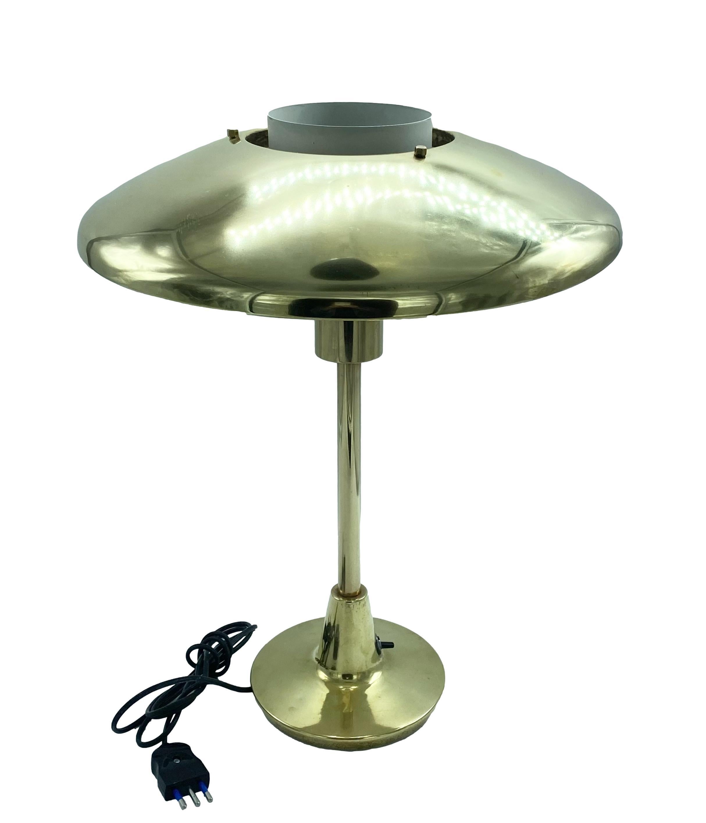 Mid-Century Modern Stilnovo Brass Table Lamp Mod.8022, Italy 1960s