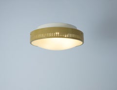 Stilnovo Bruno Gatta Ceiling Lamps Glass Flush Mounts Model 1152, Italy 1960