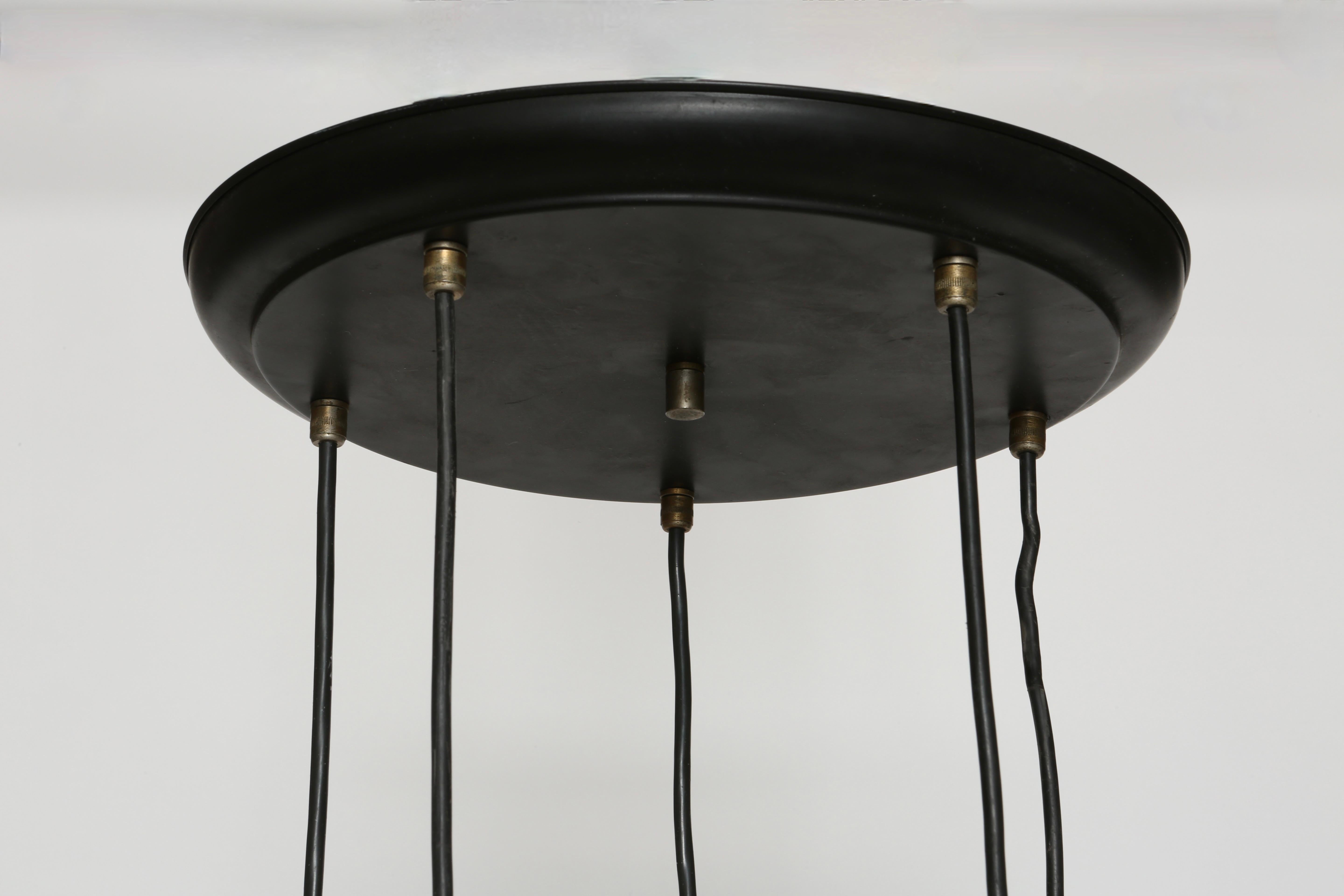 Mid-20th Century Stilnovo Cascading Chandelier, Italy circa 1960s For Sale