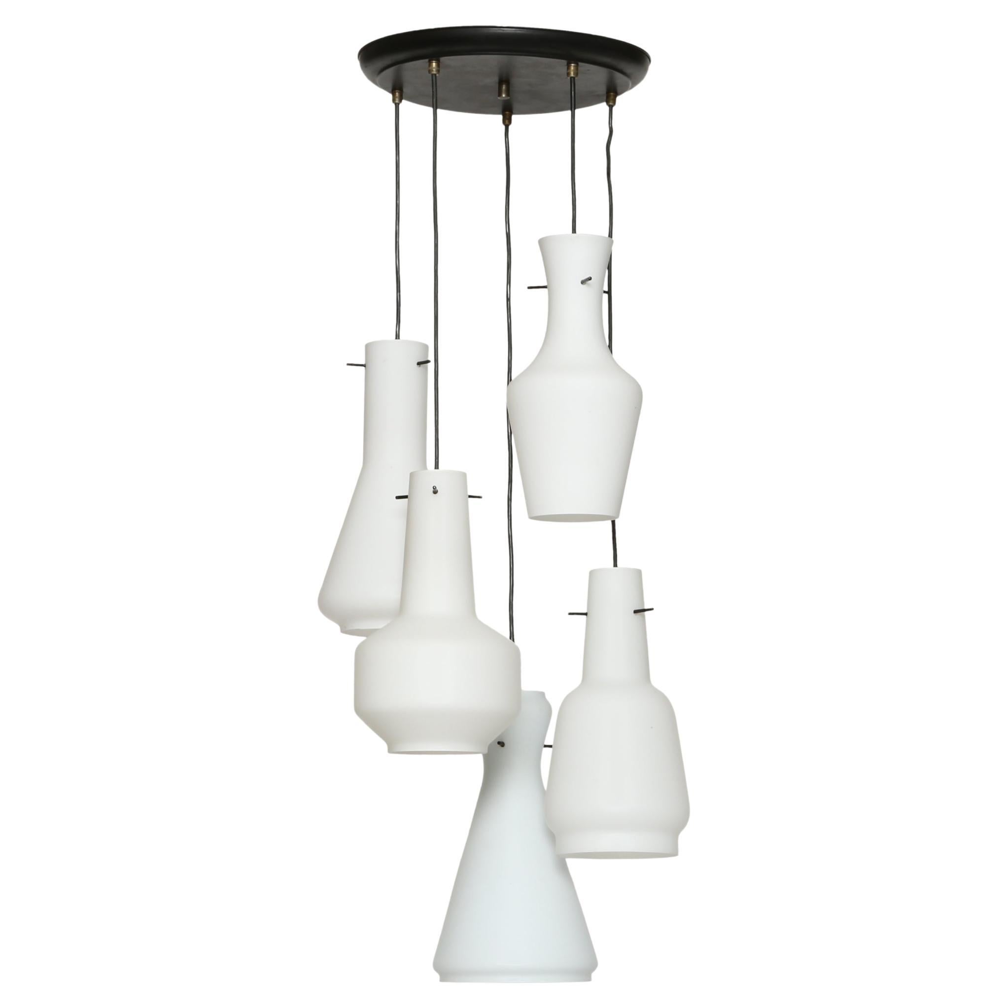 Stilnovo Cascading Chandelier, Italy circa 1960s For Sale