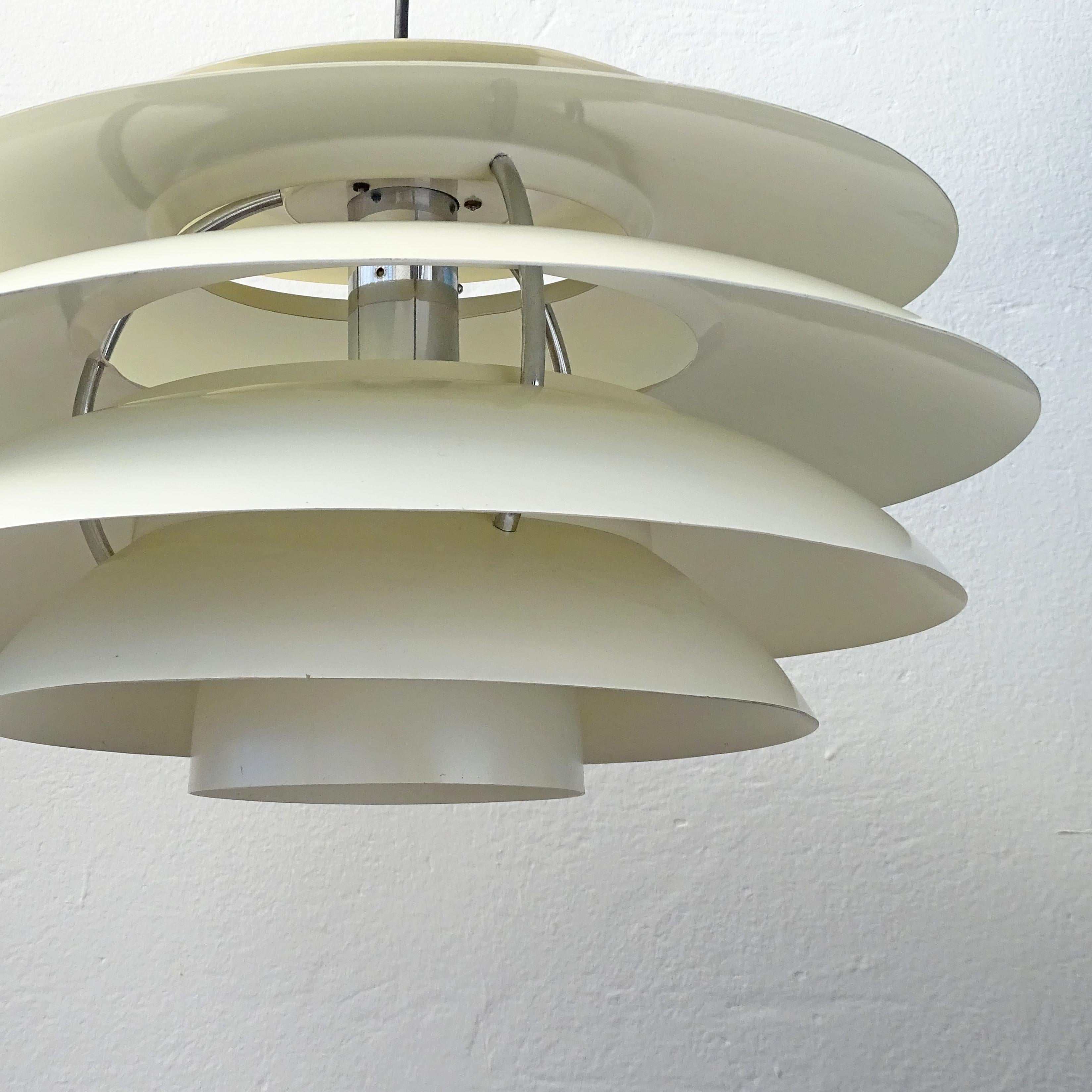 Stilnovo ceiling lamp in chrome and white metal, Italy 1960s For Sale 4