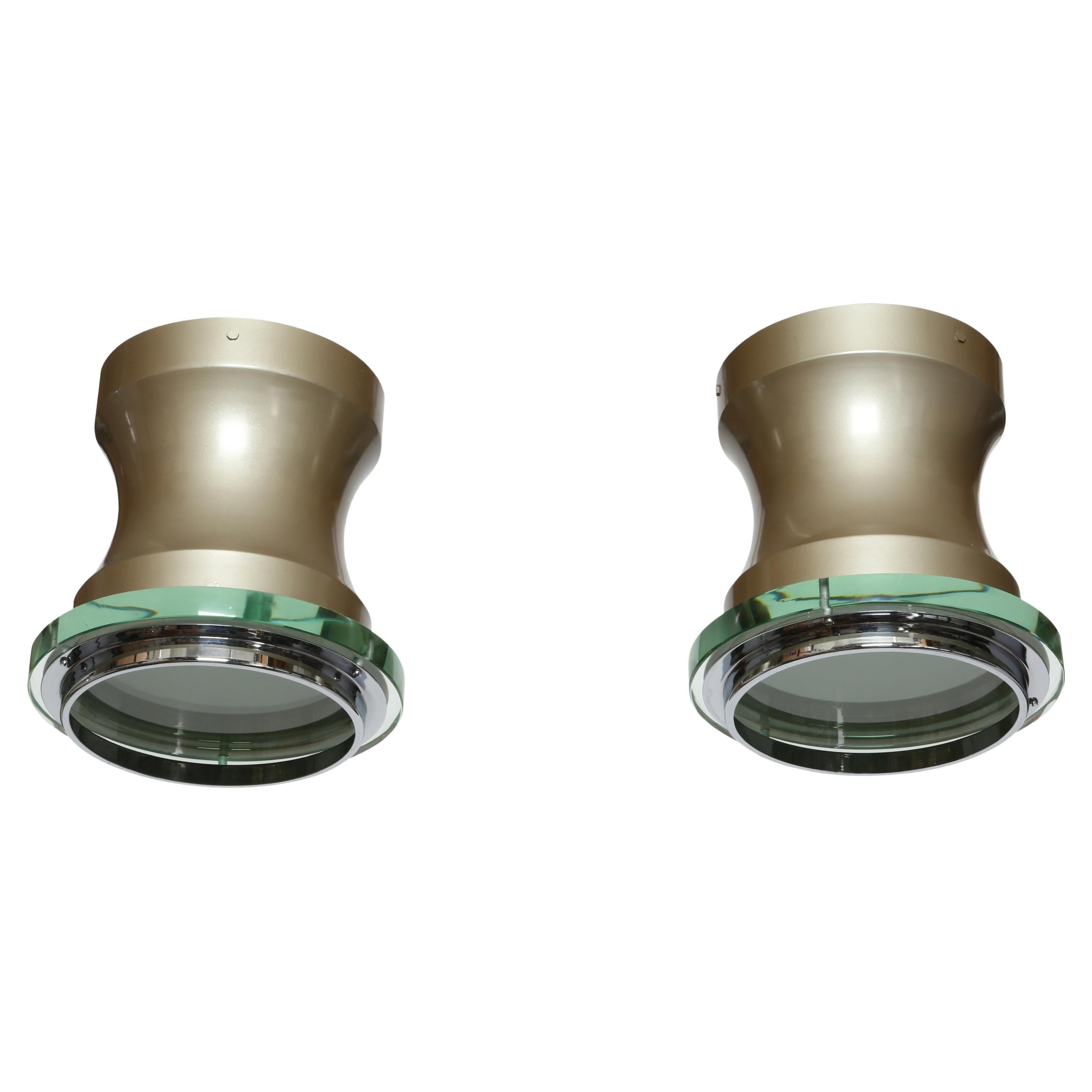 Stilnovo Ceiling Lights, set of 2 Italy circa 1960s