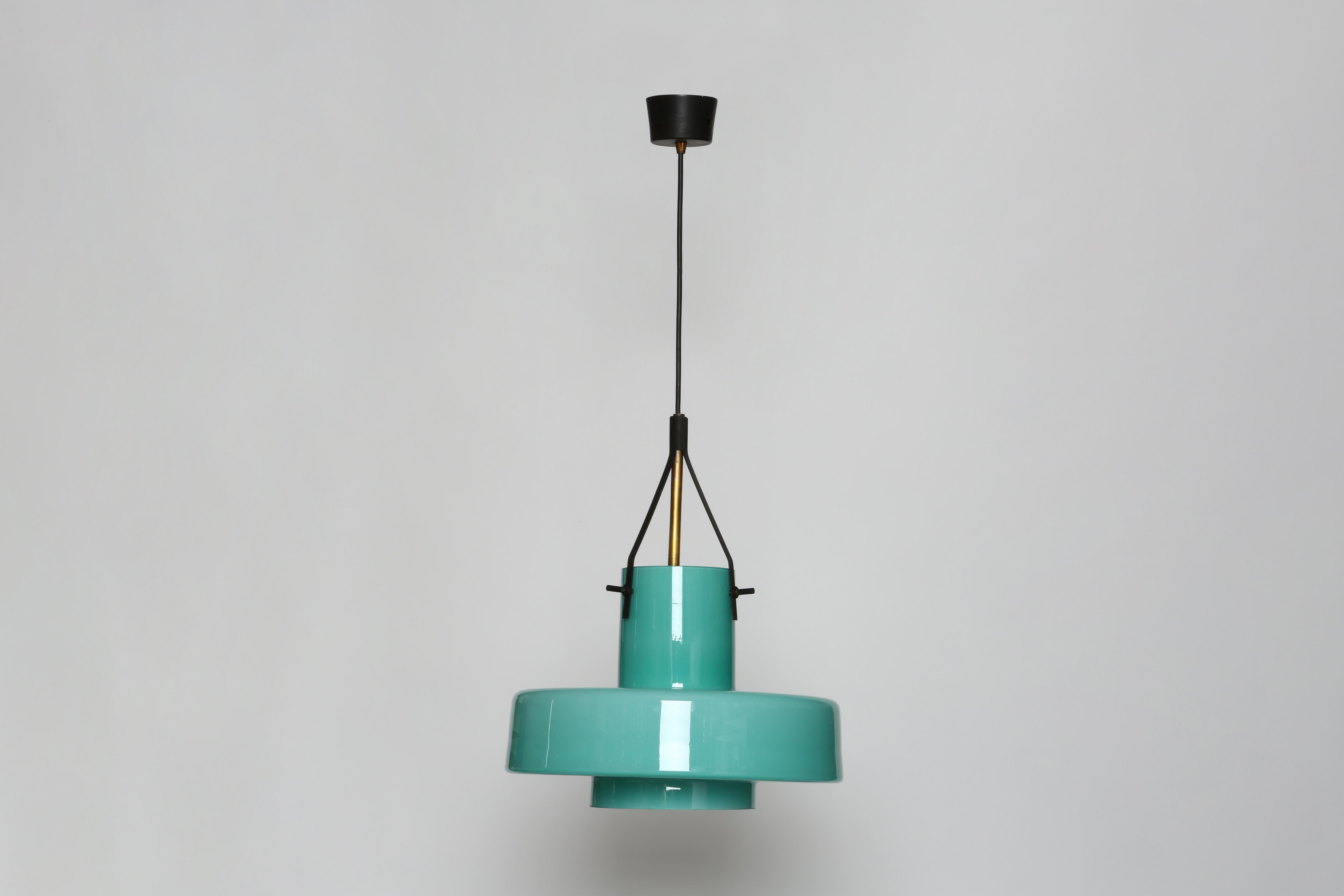 Italian Stilnovo ceiling pendant For Sale