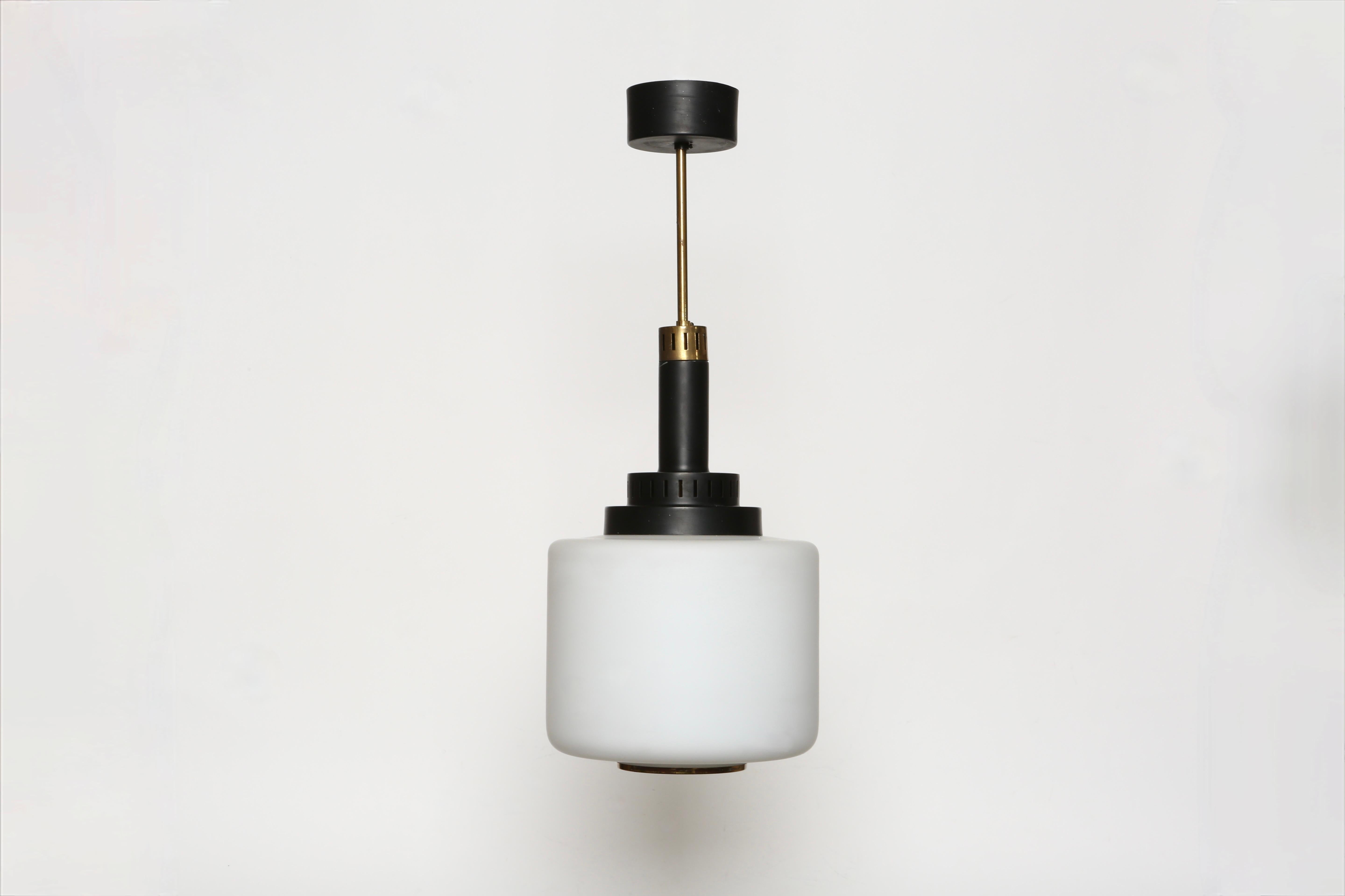 Smaltato Pendente da soffitto Stilnovo, Italia circa 1960 in vendita