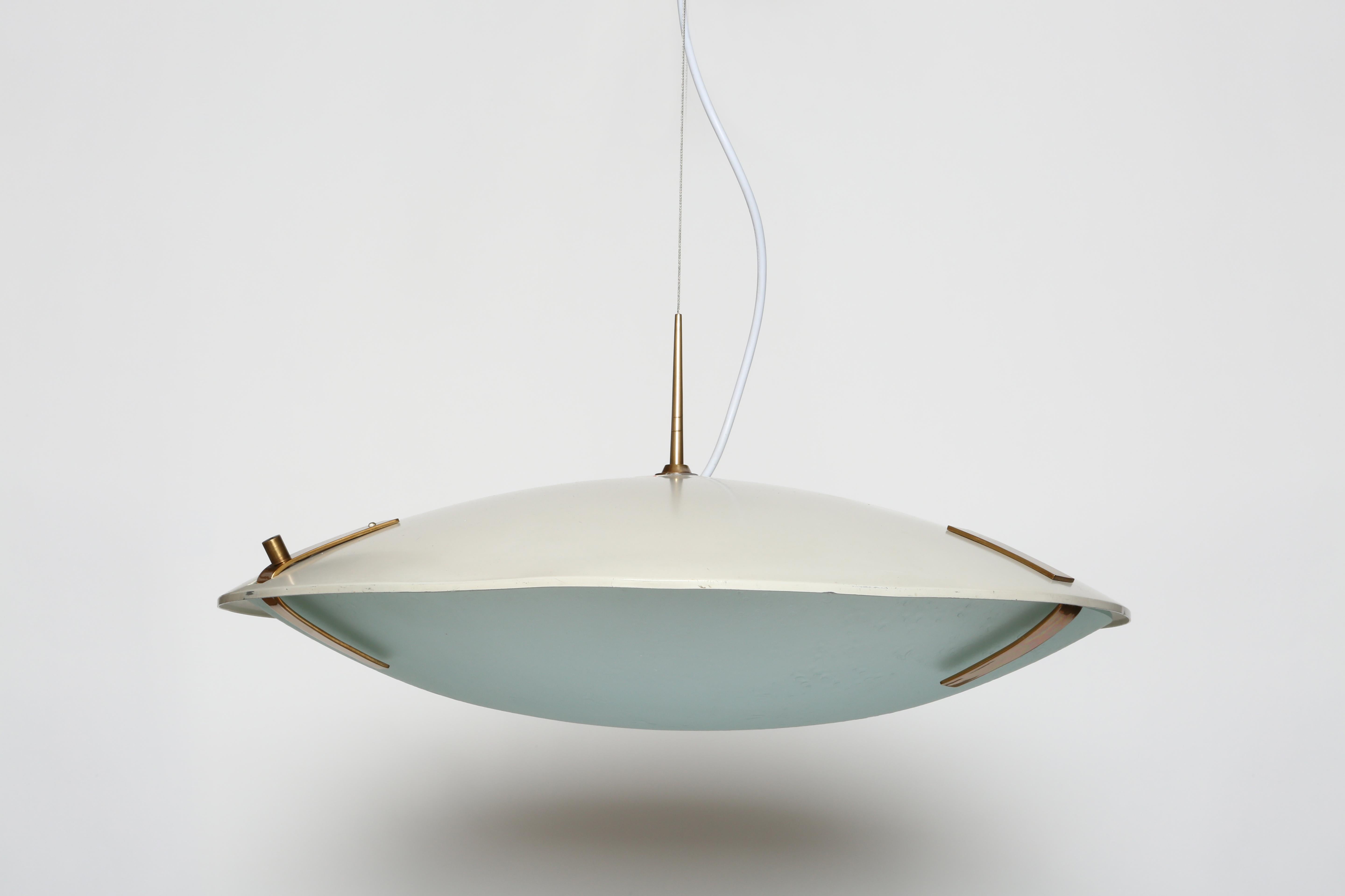 Stilnovo Ceiling Pendant Model 1140, Italy, 1960s In Good Condition In Brooklyn, NY