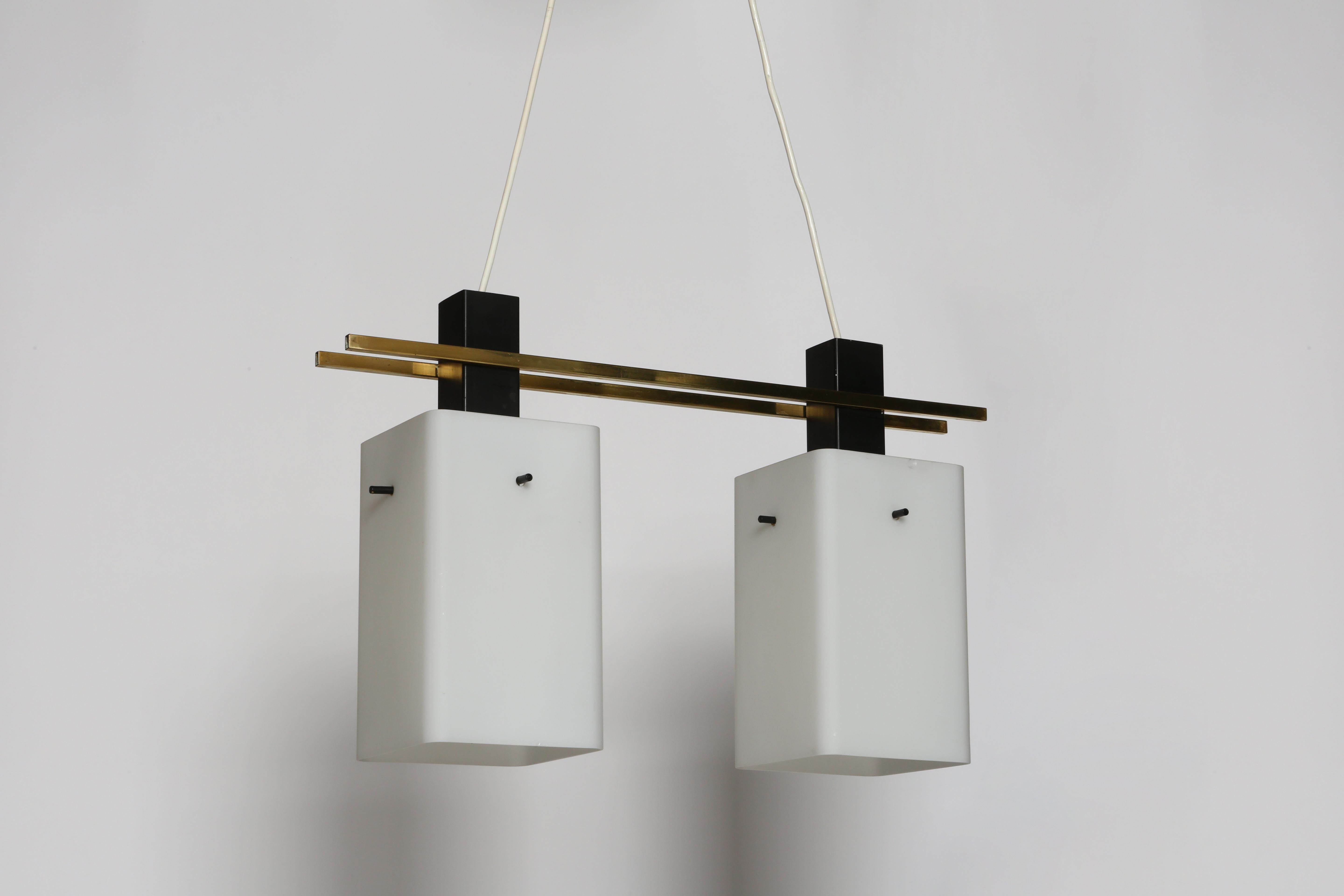 Italiano Pendente da soffitto a 3 luci Stilnovo, circa anni '60 in vendita