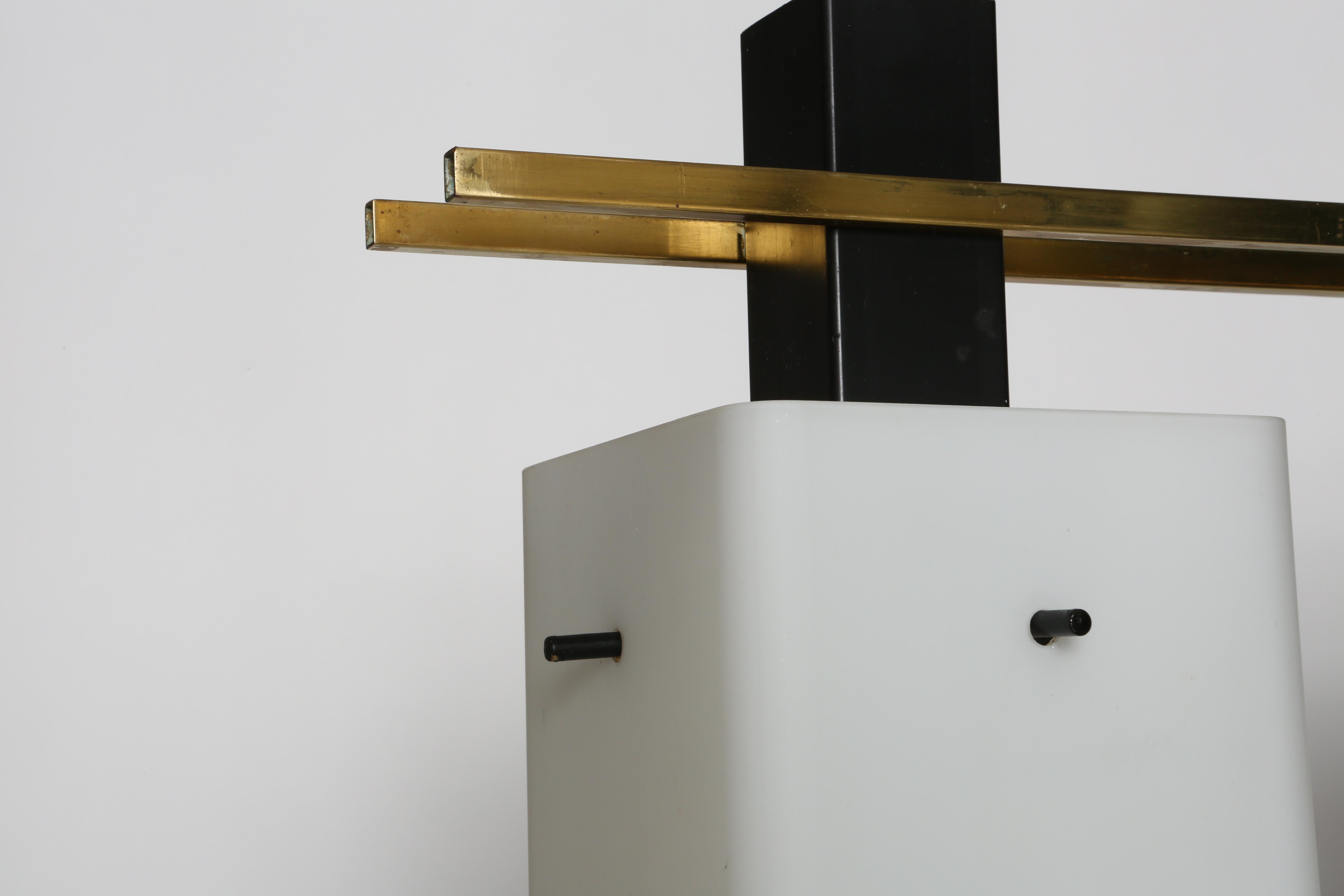 Suspension de plafond Stilnovo à 3 lumières, Italie vers 1960 en vente 1