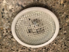 Stilnovo Ceilling Light Glass Painted Metal 1960 Italy