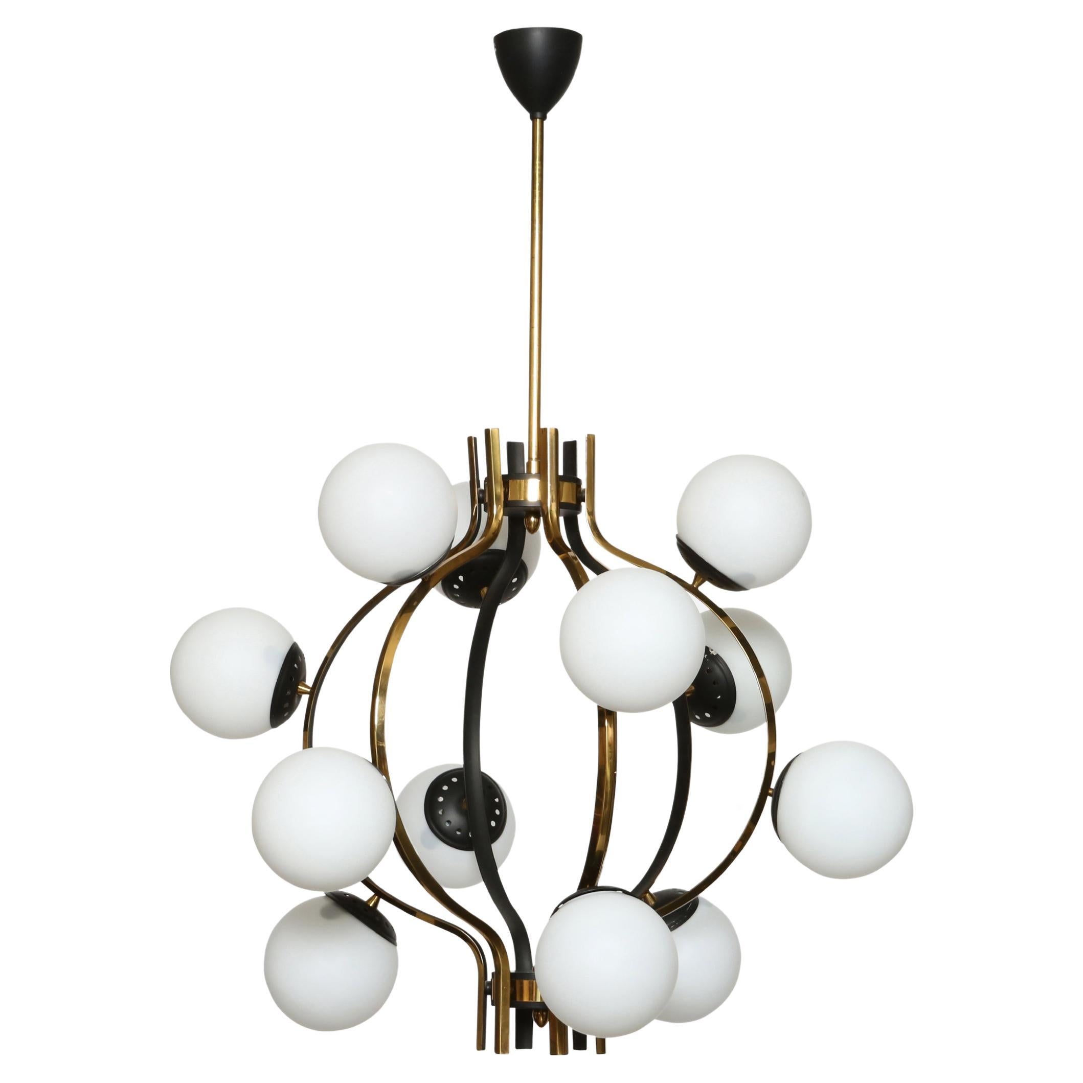 Stilnovo Chandelier circa 1960s