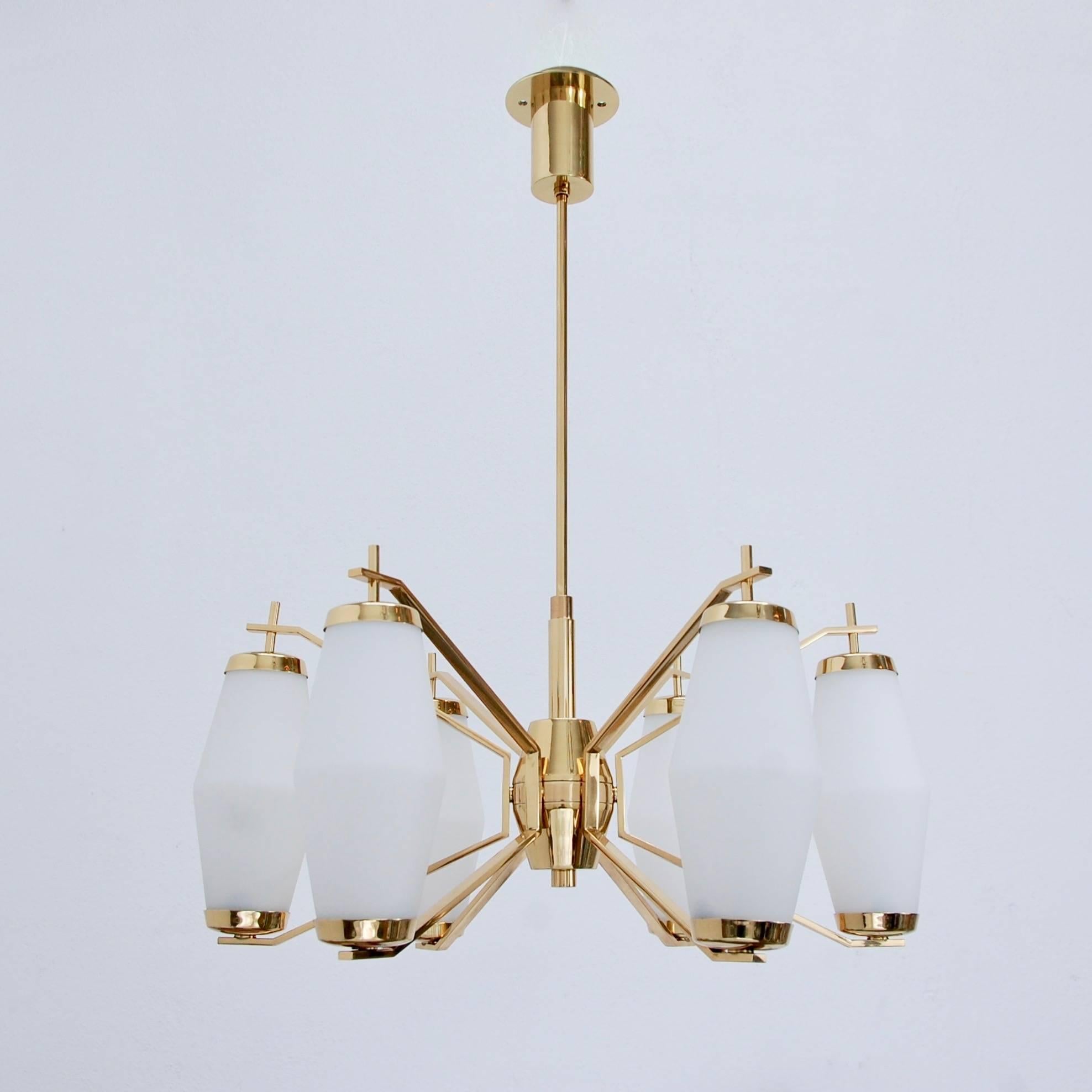 Mid-Century Modern Stilnovo Chandelier